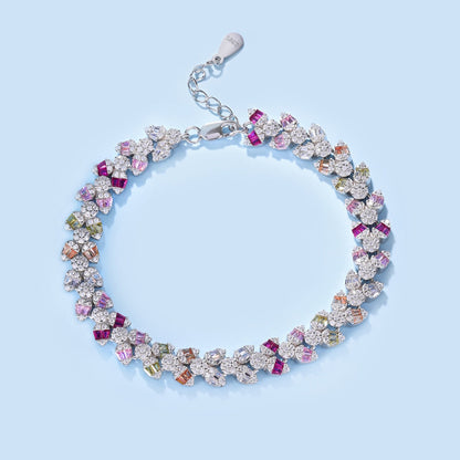 [Vivid Aurora]Dainty Exquisite Flower Shape Daily Bracelet