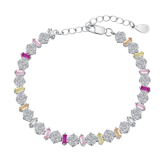 [Vivid Aurora]Radiant Colorful Round Shape Daily Bracelet