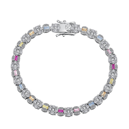 [Vivid Aurora]Dazzling Radiant Multi Cut Daily Bracelet